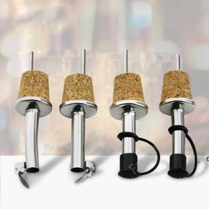 Cozinha Ferramentas de Madeira Cork Vinho Vermelho Pourer Champagne Cerveja Bargeta Bargeta Plug Tool Tool Tool Derramadores Dafe237