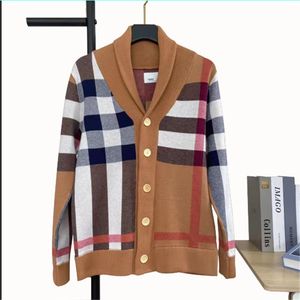 2021mens bawełniane swetry Długie damskie Designer Designer Designer Niktry Listy Haft Grid Moda Wysokiej Jakości Sweter Bluza Mężczyźni Topy Dzianiny Odzież