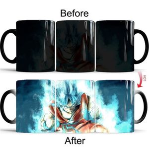 1 ADET Yaratıcı Klasik Anime Renk Değiştirme Kahve Kupa Bardak Sihirli Seramik Bardaklar Süt Kupası Kahve Kupalar Drinkware Hediye 210804