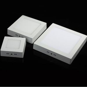 2PCs Surface Mounted LED Ceiling Panel Light Round Square Warm / Cold White Indoor Lamp For Foyer Kitchen 6W 12W 18W