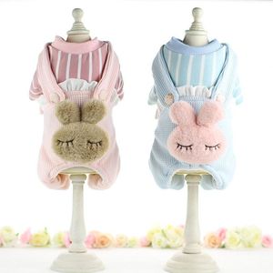 Dog Apparel Doll Jumpsuit Winter Warm Fleece Small Cat Coat Jacket Chihuahua Shirt Hoodie Clothes For Pitbull