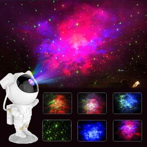 Astronaut Galaxy Projector Lamp Starry Sky Night Light For Home Bedroom Room Decor Decorative Luminaires Children's Gift