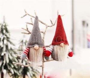 Noel GNOME Bebek İskandinav Tomte Santa Peluş Oyuncak Masa Süs Noel Ağacı Süslemeleri 2style DD317
