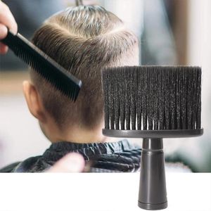 Hair Brushes Professional Soft Black Neck Face Duster Barber Clean Hairbrush Beard Brush Salon Cutting Hairdressing Styling Tool