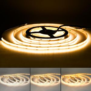 Strips LED Strip Soft Flexible DC12V/24V Light Bar Warm Cold White For Decor Lighting 3000K 4000K 6000K Christmas LightingLED