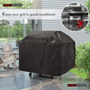 Tools & Accessories BBQ Cover Waterproof Heavy Duty Grill Mat Pad Sheet Large Outdoor Black Barbeque Covers Resistant