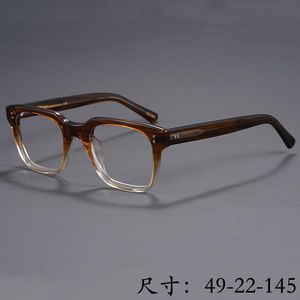 Mode Sonnenbrillen Frames 2021 Ankunft verschiedener Acetat Myopia Brille Rahmen Vintage Zayde Hand Craft Frauen Männer klassischer Square -Typ Herkunft