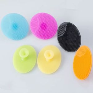 Soft silicone Cleaning Pad Wash Face Facial Exfoliating Brush SPA Skin Scrub Cleanser Tool ZWL315