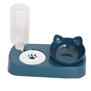 Plastic in Cat Bowls Water Dispenser Automatische opslag Pet Hond Bowl Food Container met Feeder