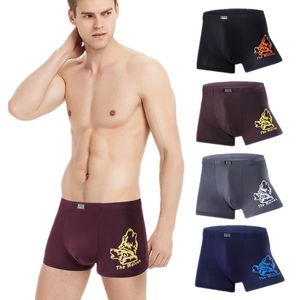 Underpants 4 Pcs Big Size Men Boxer Briefs Modal Man Sexy Underwear Boys Student Undies Homme Boxers Trunks Shorts L XL XXL 3XL