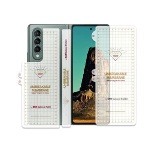 Proteggi schermo in morbido TPU per Samsung Galaxy Z Fold 3 5G Pellicola protettiva flessibile a copertura totale anteriore posteriore