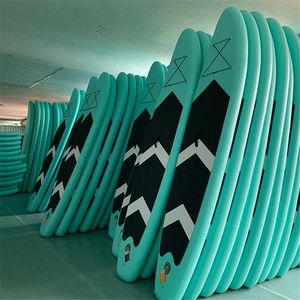 320x76x15cm surfbräda Uppblåsbar SUP -stand up paddeltavla med justerbar åra, ISUP Utforska paddleboard resor ryggsäck, koppel, högtryckspump för vuxna
