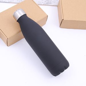 500ML Water Cup Insulation Mug Vacuum Bottle Sports 304 Stainless Steel Cola Bowling Shape Travel Mugs 8 Color RRD7529