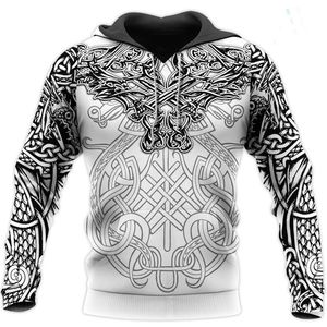 Wholesale tattoo hoodie for sale - Group buy Men s Hoodies Sweatshirts Sports Harajuku D Printing Hoodie Viking Dragon Tattoo Streetwear Zipper Unisex Casual Sweatshirt