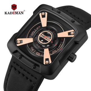 Fashion Watch Men Quartz Outdoor Sport Leather Wristwatches Casual Waterproof Unique Design Relogio Masculino