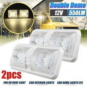 Luz Dupla Cúpula venda por atacado-Partes LED V Double Dome Light Light RV Campador Trailer Luzes de Iluminação Interior Marinha Acessórios Caravan