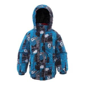 Vinter Boy Jacket 3-6Y Boy Ski Suit Kids Sport Varma Coats Bomull Polyester Top Vattentät Hooded Muumi 211203