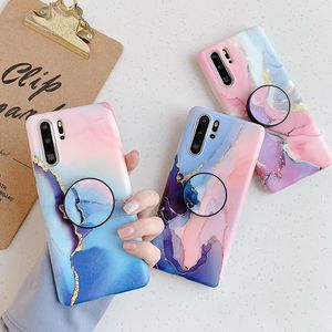 Vintage Marble Phone Cases For Samsung Galaxy S21 Ultra S20 S10e S10 S8 S9 Plus Note 20 Flexible Folded Holder Soft Back Cover