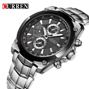 Curren Luxury Male Clock Business Men's Quartz Wrist Watch Military Waterproof Watch Sport Relogio Masculino Reloj Hombre Q0524