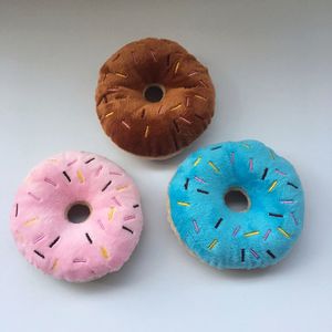 Haustier Baumwolle Donut Spielen Spielzeug Schöne Kleine Hund Welpen Katze Zerren Kauen Quietsche Quacksalber Sound Spielzeug Hunde Kauen