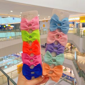 20Pcs Children Cute Grosgrain Ribbon Bows Ornament Hair Clips Baby Girls Colorful Hairpins Kids Sweet Hairwear JOJO SWIA