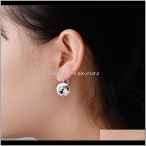Drop Delivery 2021 Classic Bella Stud Earrings Crystals From Fashion Rose Gold/Sier Color Piercing Party Jewelry For Women Gift 122 U2 1Ypqh