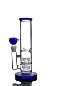 Wholesale thick honeycomb bongs resale online - 10 Inch glass hookah water pipes mm thick bowl honeycomb perc bongs heady pipe wax oil rigs