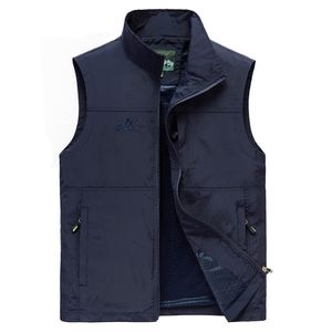 Gilet da uomo Arrivo Uomo Gilet senza maniche Estate Primavera Autunno Gilet da viaggio casual Gilet all'aperto Gilet multitasche Gilet uomo 211108