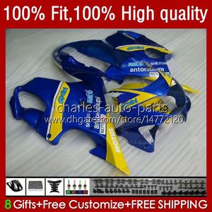 Spritzgussform für HONDA GELB BLAU CBR 600F4i 600 F4i FS CC F4 i 2004 2005 2006 2007 Karosserie 55No.113 CBR600F4i CBR600FS 04-07 600CC CBR600 F4i 04 05 06 07 OEM-Verkleidungsset