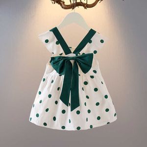2021 Moda Yeni Yaz Bebek Kız 'Elbise Casual Kolsuz Parti Prenses Elbise Sevimli Çocuk Bebek Çocuk Kız Giyim Q0716