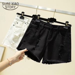 Plus Größe Hohe Taille Damen Shorts Kurze Femme Sommer Baumwolle Denim Frauen Koreanischen Stil Casual Lose Jeans 9834 Frauen