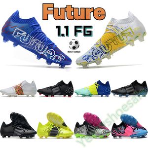 2022 будущее 1.1 FG футбол блестки мужчин футбольные туфли черный синий белый мульти Blueazing желтый оповещение глубоко вольт Mens дизайнерские спортивные кроссовки на Распродаже