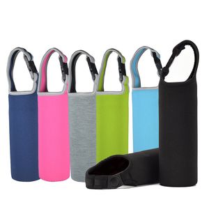 500ml Neoprene Portable Buckle Insulation Cup Cover Drinkware Tools Anti-scald and Anti-fall Water Bottle Protective Sleeve