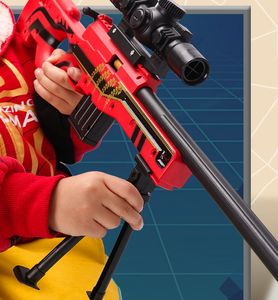 AWM Manual Soft Bullet Toy Gun Militär Pistol Sniper Rifle med kulor för pojkar Vuxna CS Fighting Props