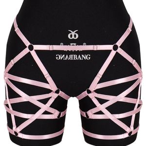 Belts Pentagram Harness Fashion Women Sexy Lingerie Garter Belt Elastic Straps Suspender Underwear Accessories Pole Dance Rave Wear