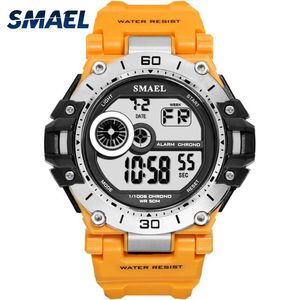 Mens Sport Watches Men Waterproof Smael Digital Watch Chrongraph Led Watch Digital Alarm Clock 1548 Sport Male Clock Wristwatch Q0524