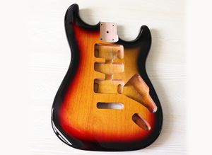 Fabrika Outlet-Tütün Sunburst Kavak Elektro Gitar Gövdesi, Yüksek Maliyetli Performans