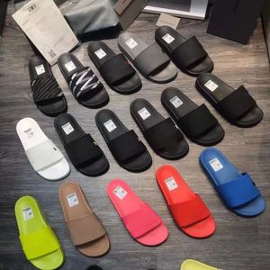 Verano Moda Carta Pareja Zapatillas París Antideslizante Suela gruesa Señoras Chanclas Calle Deportes Ocio Hombres y mujeres Zapatos de playa Letras de marca Sandalias para hombre