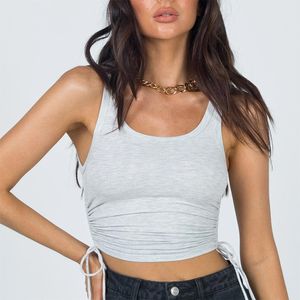 Summer Contrast Color Tank Top Women Casual Fitness Clothing Off Shoulder Strapless Crop Tops t-Shirt