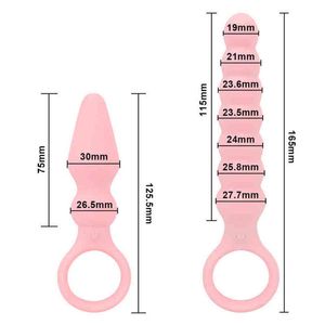 Nxy anal leksaker s / l 10 frekvens dra ring pärlor vibrator prostata stimulator butt plugg sex leksak för kvinnor män massager för unisex 1203