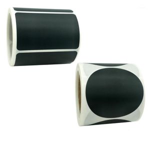 120st Black Blank Roll Stickers DIY avtagbar skrivning Blackboard Sticker Etikett Hushåll Köksprodukter Självhäftande tagggåva