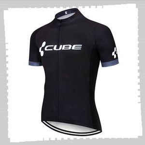 Pro Team Cube Cykling Jersey Mens Sommar Snabb Torka Sport Uniform Mountain Bike T Shirts Road Cykel Toppar Racing Kläder Utomhus Sportkläder Y21041261