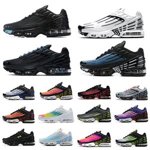 tn plus 3 mens running shoes Topography Pack triple white black hyper og classic neon men women trainers sports sneakers Tiger Laser Blue Ghost Green Purple 36-46