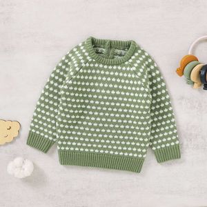 Baby Sweaters jumpers 0-18m outono inverno o pescoço mangas compridas recém-nascido menino menino de malha tops tops de knitwear infantil Y1024