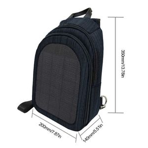 Haweel Solar Power Plecak Outdoor Camping Plecak Plecak Hiking Solar Panel Ładowanie Travel Turystyka Kolarstwo Torba szkolna Y0721