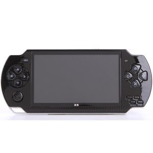 Partihandel 20PCS X6 4.3 tums Mini Portable Handhel Game Console 8gb 1500 Gratis Spel för 8/16/32 Bit Video / Musik / Po / TV Out Players