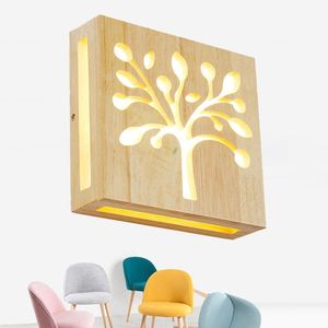 Wholesale japanese restaurant styles for sale - Group buy Wall Lamps Japanese Style Art Decoration LED Lamp Creative Nostalgic Wooden Light For Restaurant Bedroom Bedside Aisle Indoor
