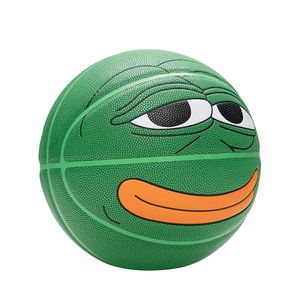 Баскетбольный мяч под брендом Spalding JRS x sad frog Pepe № 7 в подарочной коробке для бойфренда Камуфляж 24K Black Mamba Памятное издание PU игра В помещении на открытом воздухе