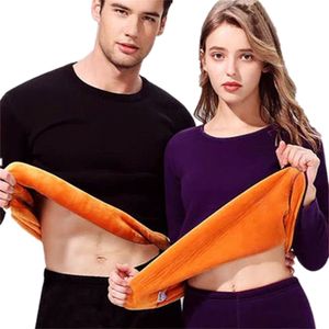 Winter Warm Lover Thermal Underwear For Women Men Layered Clothing Pajamas Thermos Long Johns Second Thermal Female Skin 211108