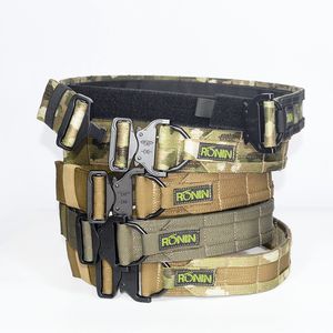 Cinturón táctico Ronin 5cm MOLLE Traje Lnternal y externo MC RG Ranger Cinturones de liberación rápida para hombres